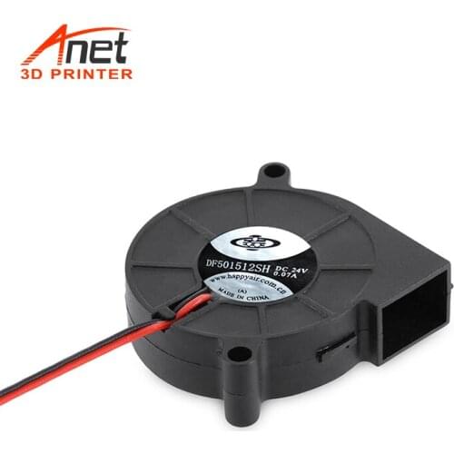 Anet 3D Printer Cooling Fan 5015 50x50x15mm Centrifugal Blower Fan 12V 24V 2-Pin Brushless Cooling Cooler Fan Top selling