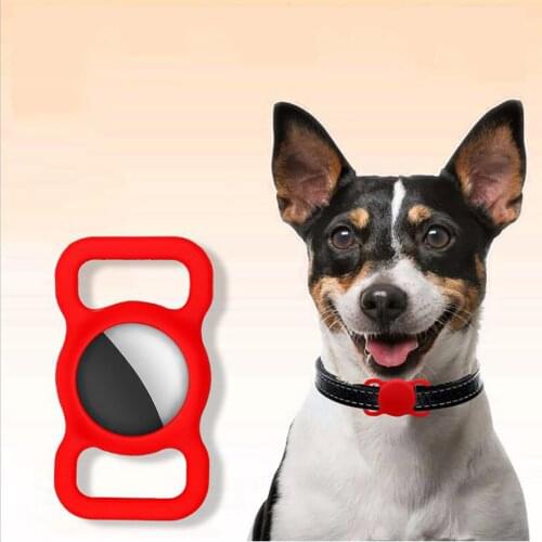 Protective Case Silicone Collar Anti-lost Adjustable GPS Tracking Dog Airtag Silica Gel Anti-Lost Locator Washable Pet Supplies