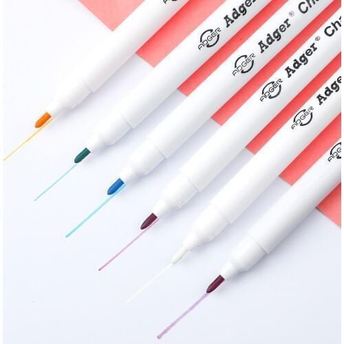 1/6pcs Disappearing Erasable Ink Fabric Marker Pen Cross Stitch Water Erasable Pen Tailors Quilting Sewing Tools Dressmaking