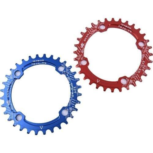 1Pc 32T Chain Ring 104 BCD Round Narrow Wide Tooth Plate Chainwheel Tooth Mountain Bike Chainwheel