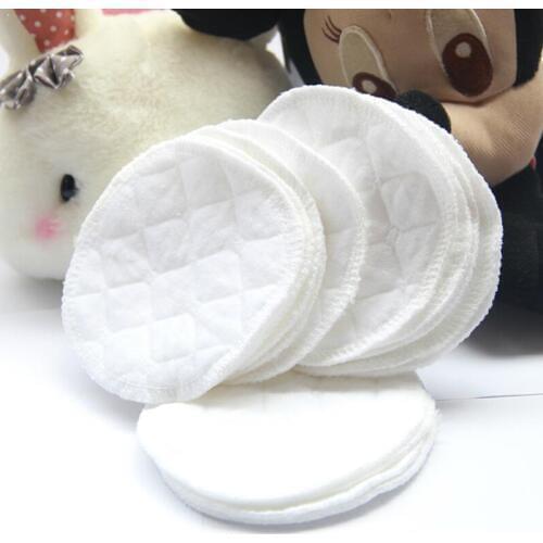 12pcs Pure Cotton Anti-seepage Breast Pads Washable Soft Leak Absorbent Pads Proof Feeding Breastfeeding Breast Accessories B7A1