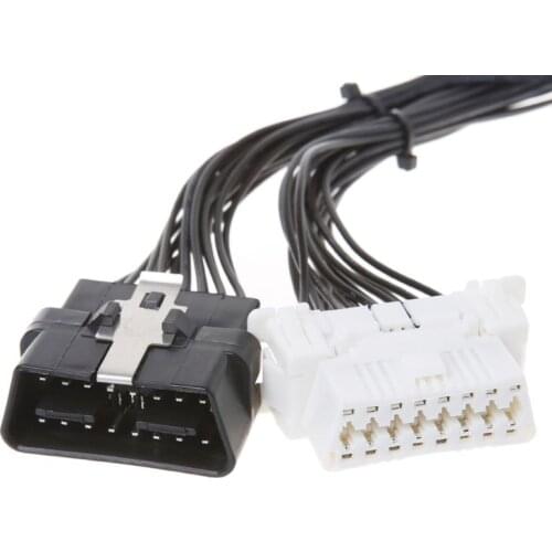 16 pin OBD2 OBD 2 OBDii Splitter Extension Cable one Male to Two Female Y Cable for ELM327