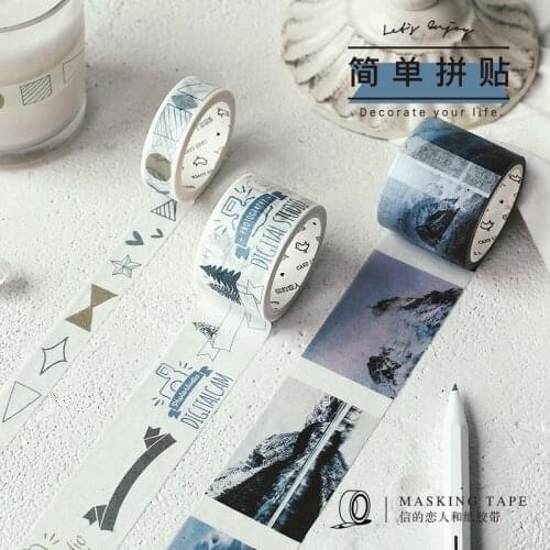 1X Coffee Life Vintage DIY Stickers Decorative Washi Tape diy Scrapbooking Masking Tape School Office Supply Escolar Papelaria