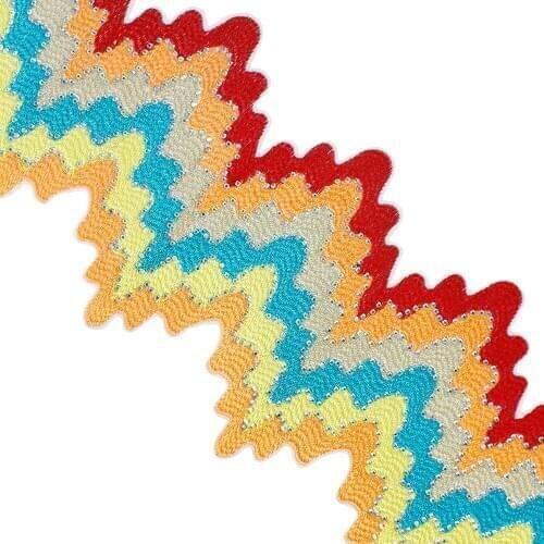 2yards Crystal Embroidery Lace Trimming Applique African Cord Trim Embellishment Iron on Tape Dress Decorated Sewing Accessories