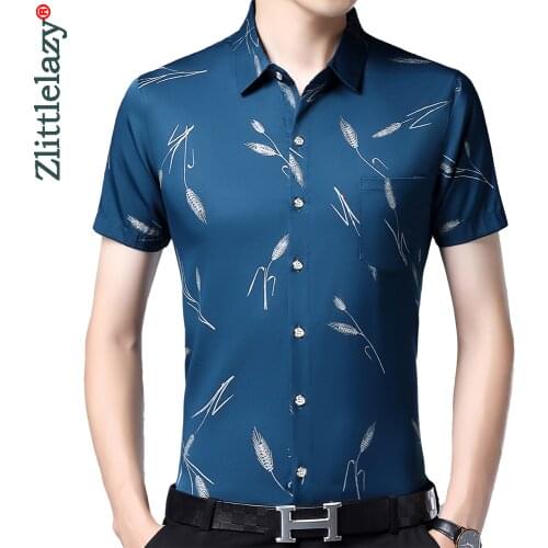 2021 Brand Short Sleeve Men Social Shirt Summer Streetwear Casual Shirts Pocket Dress Mens Slim Regular Fit Clothes Fashions 002