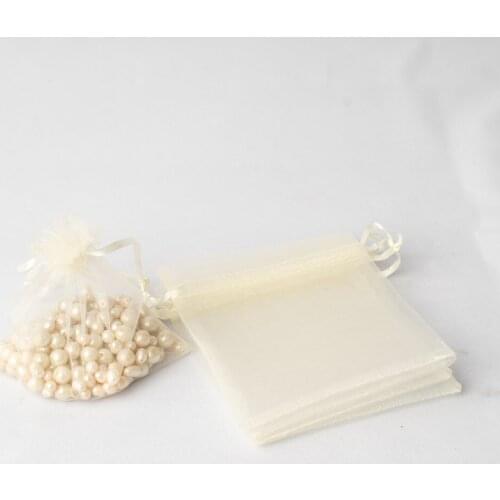 50pcs 13x18cm Transparent Organza Bags Christmas New Year Valentines Day Wedding Birthday Party Candy Box Chocolate Gift Bags