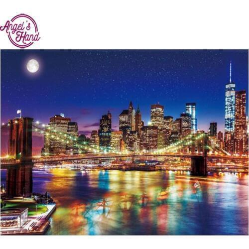 Full Square drill 5D DIY Diamond Embroidery Beautiful night Diamond Painting Cross Stitch Rhinestone Mosaic decoration