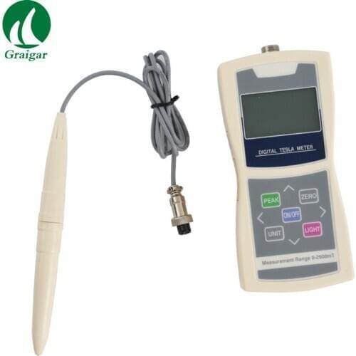 AMST-5% Portable Tesla Meter 5% Accuracy Multifunctional Magnetic Field Measurement 0-2500 mT