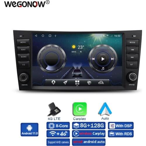 Carplay DSP IPS 8'' Android 10.0 4GB+64GB Car DVD Player SIM GPS Map WIFI Radio Bluetooth For Benz W211 W463 W219 W209 2004-2011