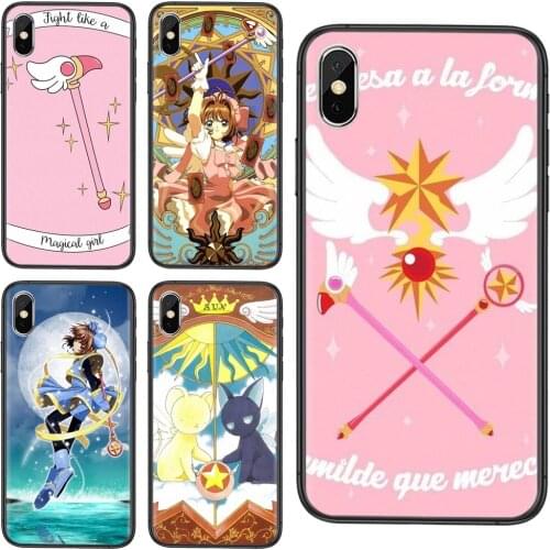 Top Rated Cardcaptor Sakura Classic Black Shell Pretty Back Soft For Huawei Mate 40 Pro Plus 30 20 10 lite nova 8 pro y9 2019