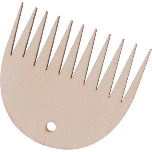 Wooden Weaving Loom Comb For Tapestry Rug Making Knitting DIY Loom Braided