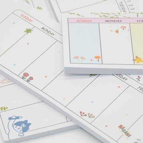 Weekly Planner Agenda Material Escolar Caderno 2018 School Papeleria Stationery Cuadernos Mini Not Defteri Planificador Semanal