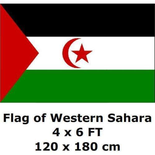 Western Sahara Flag 120 x 180 cm 100D Polyester Large Big Flags And Banners National Flag Country Banner