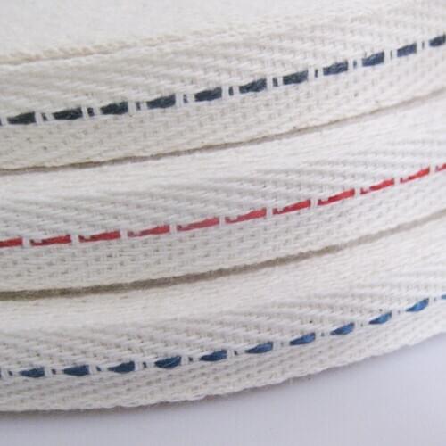 FZNNNG Jump Thread Inside 1CM wide Cotton Ribbons Garment Decoration 10 Meter DIY Sewing Supplies