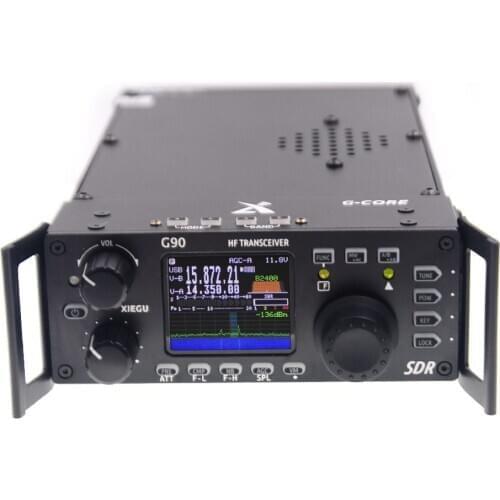 Xiegu G90 HF Transceiver 20W SSB/CW/AM/FM 0.5-30MHz HF Amateur Radio SDR Structure with Built-in Auto Antenna Tuner