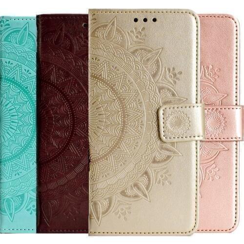 Retro Totem Leather Flip Cover For Samsung Galaxy A10 A10S A20 A20E A20S A40 A50 A50S A30 A30S M10 M20 M30 A505FN Wallet Case