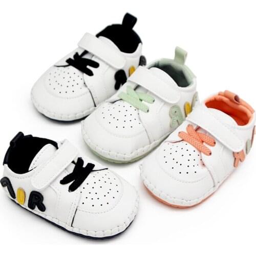 Baby Shoes Soft Rubber Sole Infant PU First Walkers Fashion Spring Autumn Newborn Boys Girls Casual Shoes Sneakers