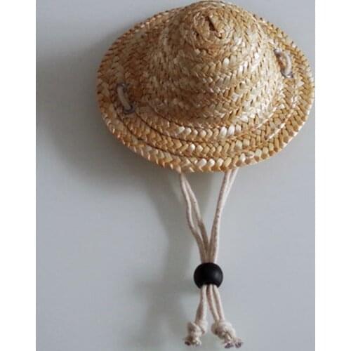 Summer 1pcs Pet Dog Cat Cool Straw Hat Sun Hats Puppy Supplies Hawaii Style Pet Accessories Dogs Cats Caps