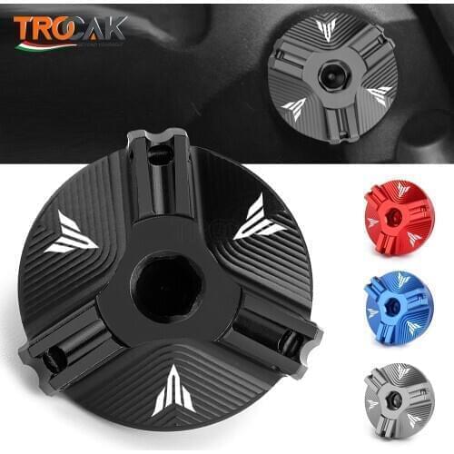 M2.0*2.5 For Yamaha MT09 MT 09 TRACER FZ09 Motorcycle Aluminum Oil Filler Cap Plug cover with mt-09 logo