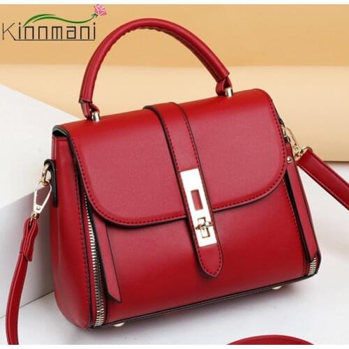 Fashion Ladies Hand Shoulder Crossbody Bags For Women 2021 High Quality PU Leather Top-Handle Bags Large Capacity Messenger Bags