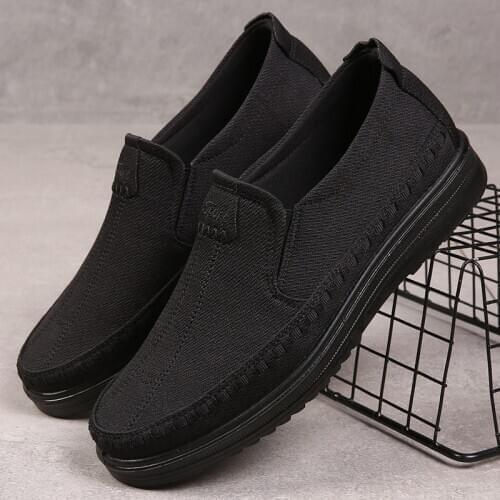 Fashion Sneakers Men Canvas Shoes Daddy Soft Sole Driving Shoes Men Brand Casual Shoes Fashion Sneakers Large Size 38-48