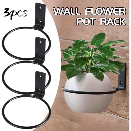 4in Wall-Mounted Metal Flower Pot Hook Hangers For Indoor And Outdoor Decoration Wall type fixed flower pot bracket