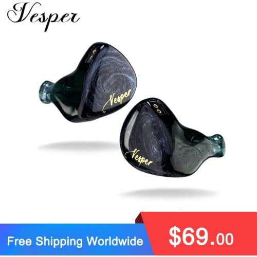 Original QOA Vesper 1BA+1DD In Ear Earphone Hybrid Driver Headset HIFI DJ Monitor Earphone Earbuds QOA PINK LADY Kinera YH623