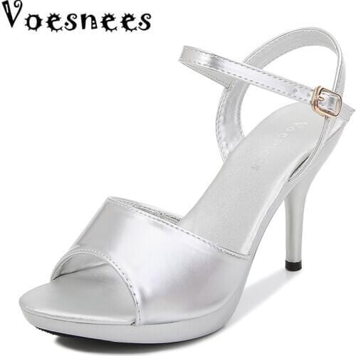 2020 New Summer Womens Sandals Sexy High Heels Platform Wedding SandalsThin Heel Red High Heels Fish Toe Fashion Woman Shoes