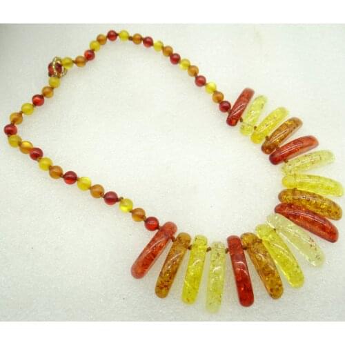 NEW Natural Precious Modernist Water drop TEARDROP GOLDEN HONEY PRESSED AMBERS Jewelry making earring necklace