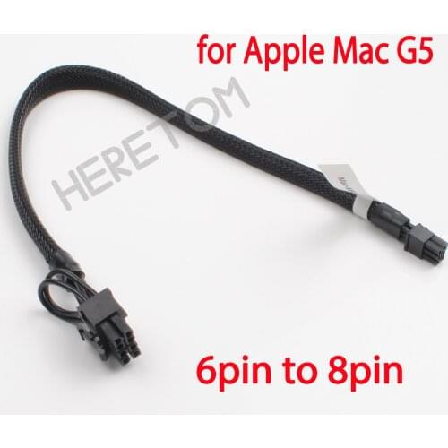 New Mini 6pin to 8pin PCIe Video Card Power GPU Cable for Apple Mac G5