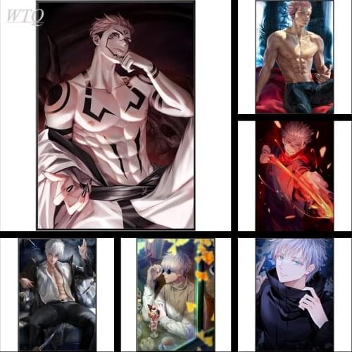 Jujustu Kaisen Poster/Gojo Satoru/Real Man Anime Posters Canvas Painting Wall Decor Wall Poster Wall Art Picture Home Decor