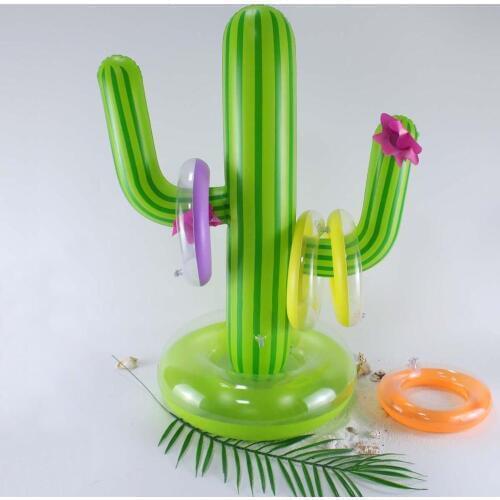 Outdoor swimming pool plastic ring PVC throwing ferrule sports hoop inflatable toy garden game fun children kids gifts