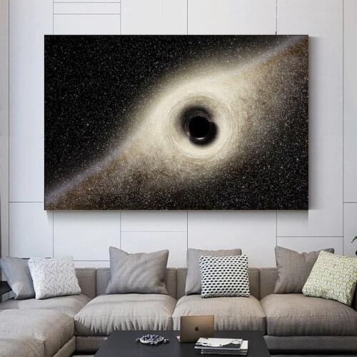 Galaxy Stars Astronaut Planet Hole Space Canvas Painting Poster Prints Universe Earth Meteorite Abstract Wall Picture Home Decor