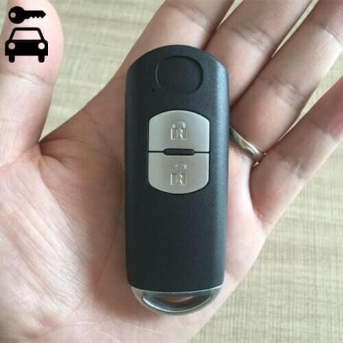 2 Buttons Car Keyless Smart Remote Key 433mhz with ID49 Chip for Mazda CX-5 CX-3 CX3 CX5 Key Card with Key Blade logo
