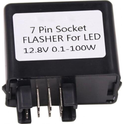 Turn Signal Relay 7PIN Socket LED Indicator Univesal 7PIN Flasher Relay for Suzuki GSXR 650 750 Motorcycle Accessories Goods