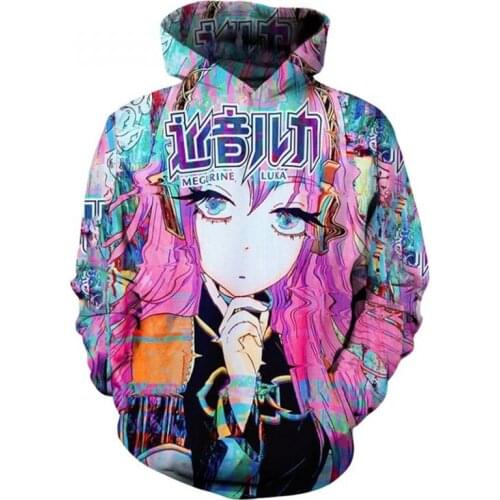 SOSHIRL Anime 3D Hoodie The Worlds First Princess Sweatshirt Music Girl Unisex Comic Fans Top Number 1 Cool Pollover Streetwear