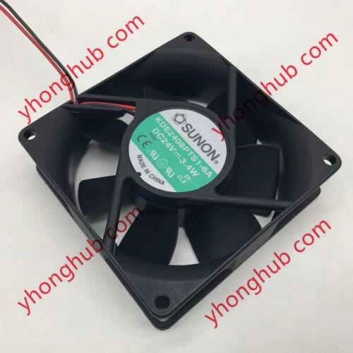 SUNON KDE2408PTS1-6A DC 24V 3.4W 80x80x25mm Server Cooling Fan