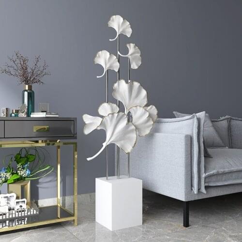Light Luxury Modern Ginkgo Leaf Large Decoration Hallway Living Room TV Cabinet Home Decoration