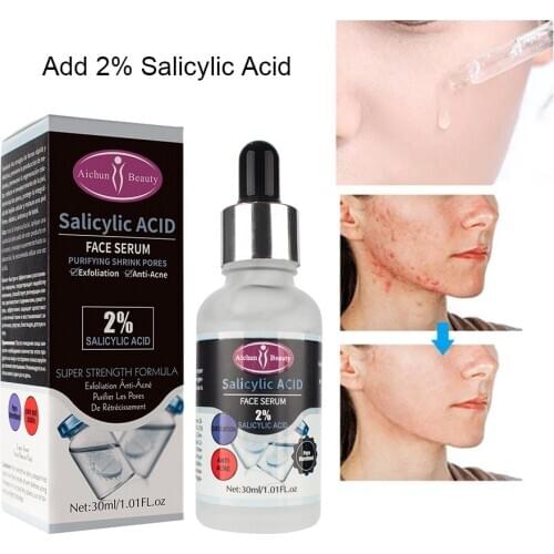 Salicylic Acid Face serum from wrinkles Facial Essence anti aging soin visage acne Facial Moisturizing Liquid skin care 30ml