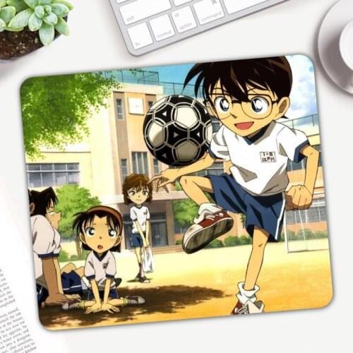 Case Closed Mouse Pad For Game Rubber Mousepad Detective Conan Pattern Mice Mat Small Size Mouse Pad Home Carpet MousePad