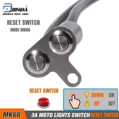 1 piece Motorcycle Switch ON-OFF Handlebar Adjustable Mount Waterproof Switches 4colors Button DC12V Headlight