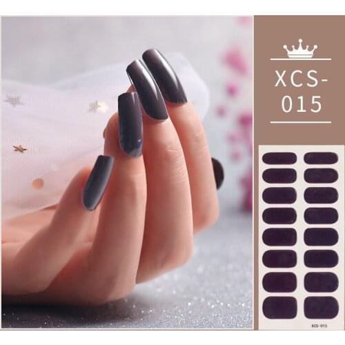 16 Tips Full Wraps Nail Polish Stickers Cute Animals Pattern Self-Adhesive Nail Art Decals Strips Manicure Wholesale