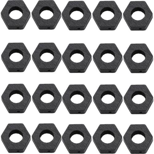 20x Sexangle Wooden Beads Loose Spacer Curtains Chains DIY Ornaments 29x30mm