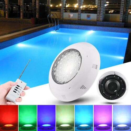 25W 35W 45W LED Underwater Swimming Pool Lights RGB Color Changing AC12V/DC12-24V IP68 Waterproof Lamp with Remote Controller