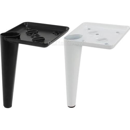 4PCS Square Metal Legs Cabinet Sofa Foot Screw Table Legs 150mm Table Base Hardware Furniture Accessories Bed Riser GF166