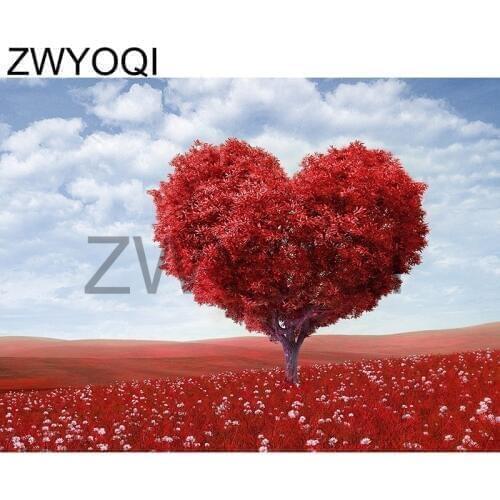 5D DIY Diamond painting Cross stitch heart Full Square Diamond mosaic Flower sea heart Full Round Diamond embroidery Flower sea