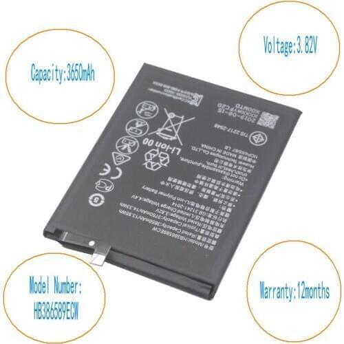 10pcs/lot 3650mAh HB386589ECW Battery For P10 Plus VKY-AL00 Nova 3 4 Honor 8X V10 VKY-AL00 Mate 20 Lite PAR-LX1 L11 L21 LX9 L29