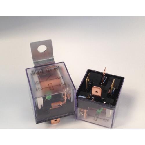 Automotive Relay 12V 4 Plug 80A Double Contact Waterproof Relay General Purpose Relay With Indicator Light