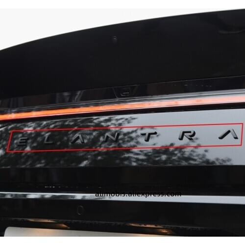 Black EMBLEM ELANTRA FOR 2020 ELANTRA CN7 Trunk EMBLEM