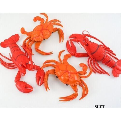 Kids children toys store shop decoration simulation sea animal model fake crab lobster crayfish crawfish prawn shrimp props